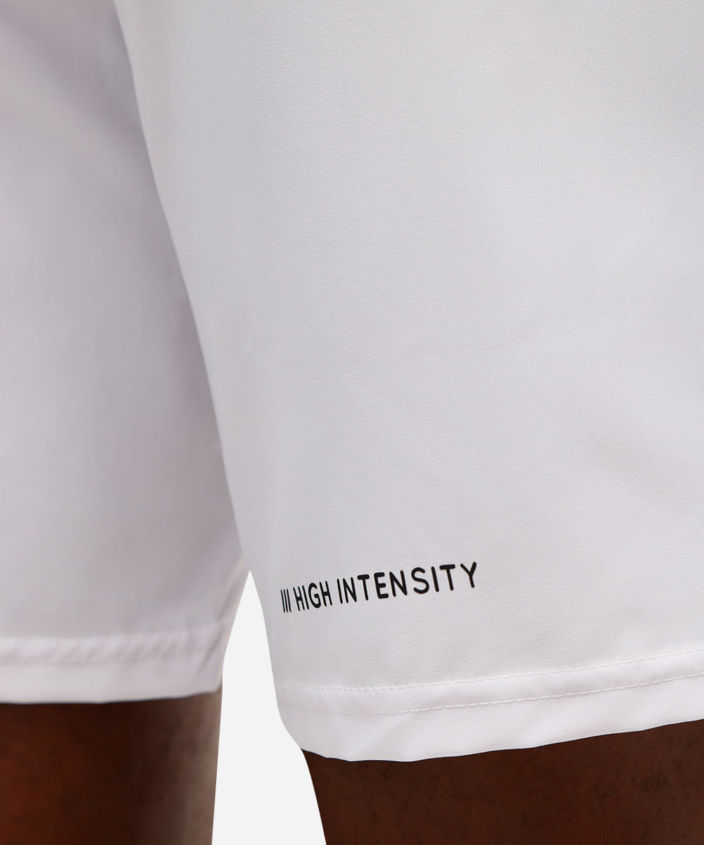 short masculino esportivo cós elástico branco