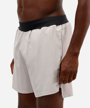 short masculino esportivo ace bolso com zíper cinza