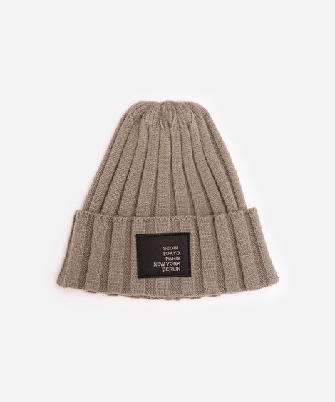 gorro juvenil texturizado verde