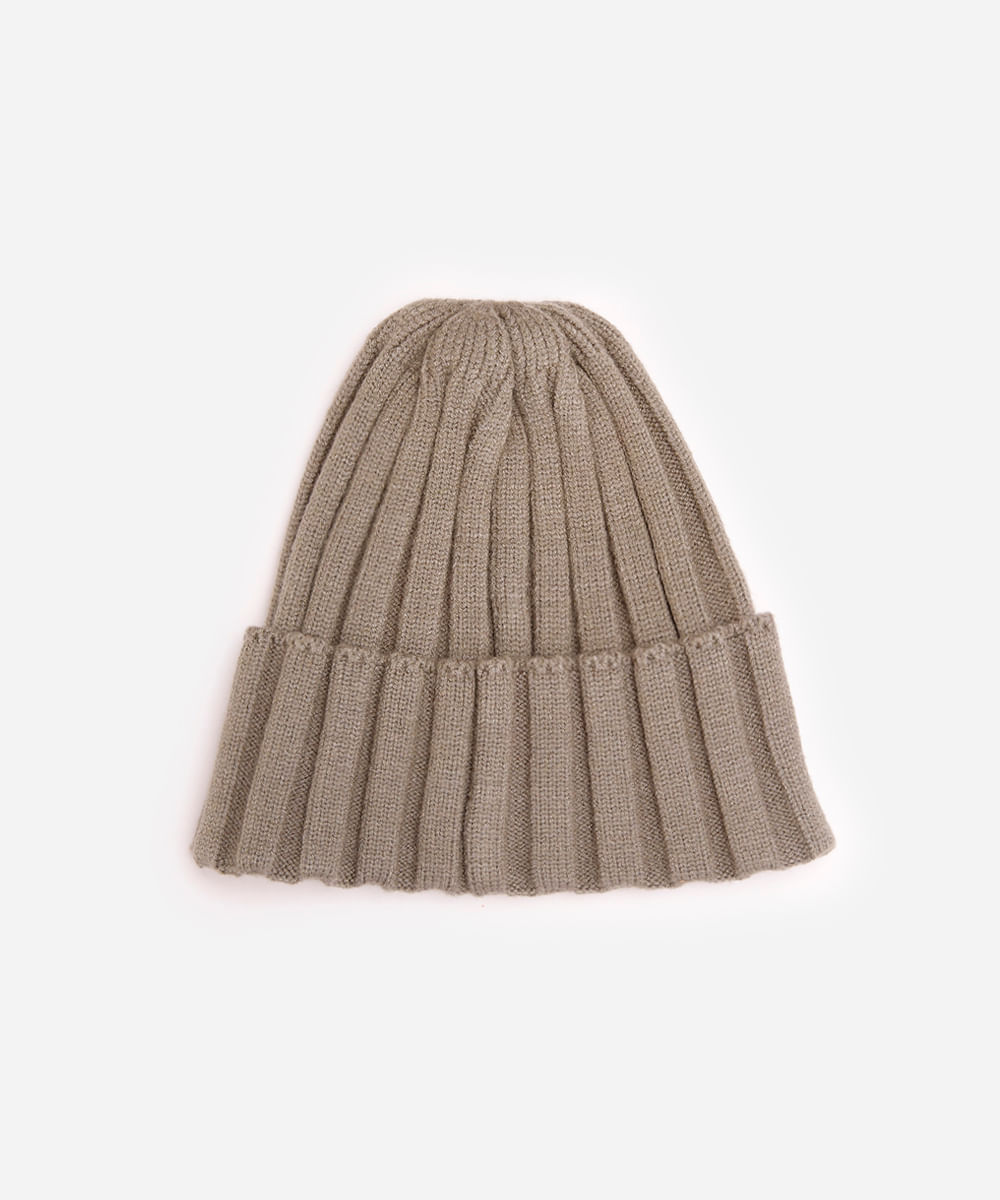 gorro juvenil texturizado verde