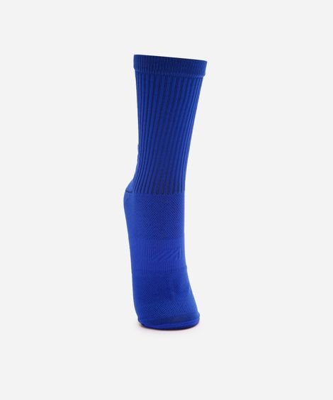 meia masculina esportiva para corrida azul