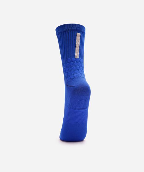 meia masculina esportiva para corrida azul