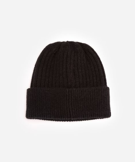gorro feminino texturizado preto