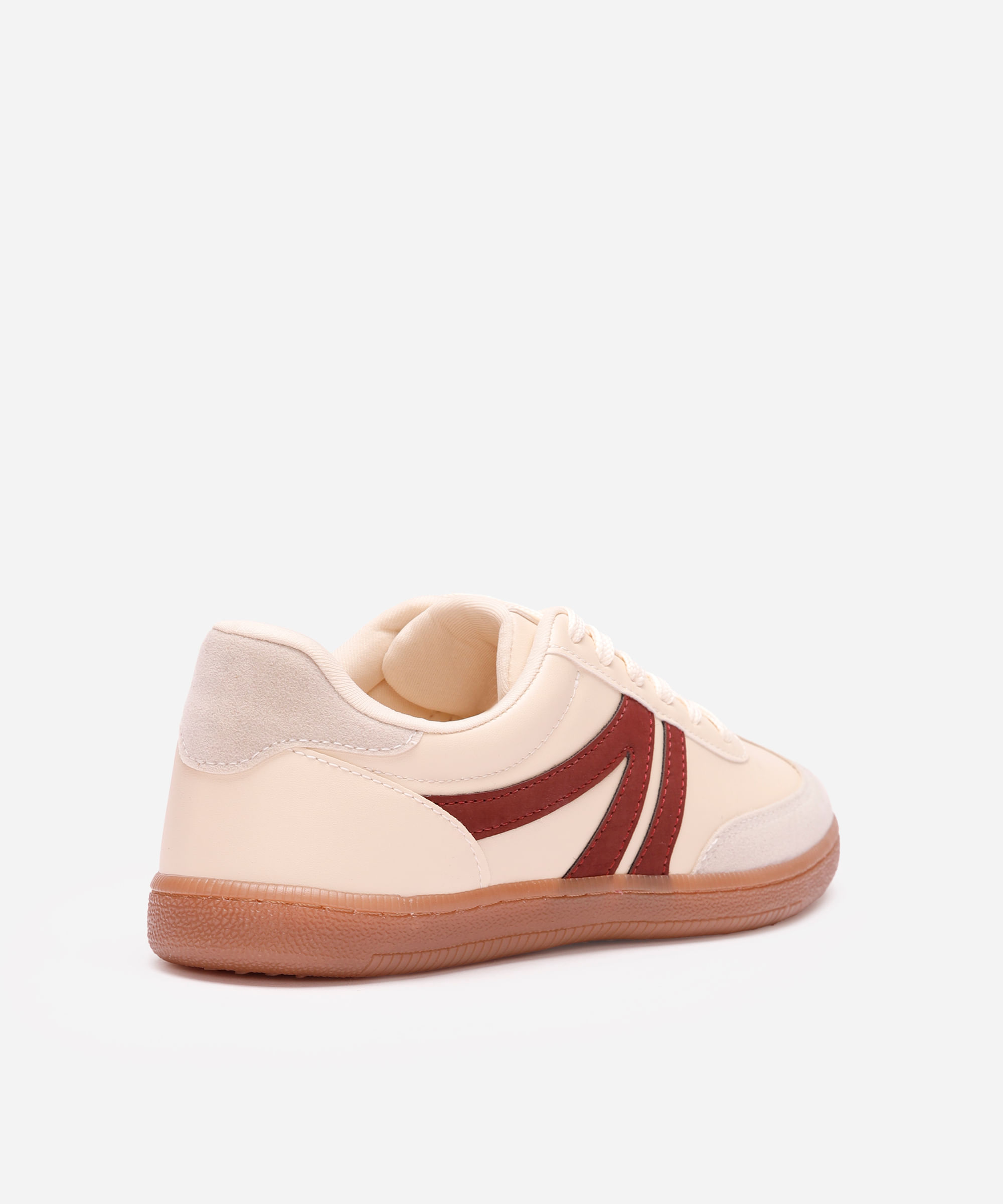 tênis bossa com recortes bicolor ace bege