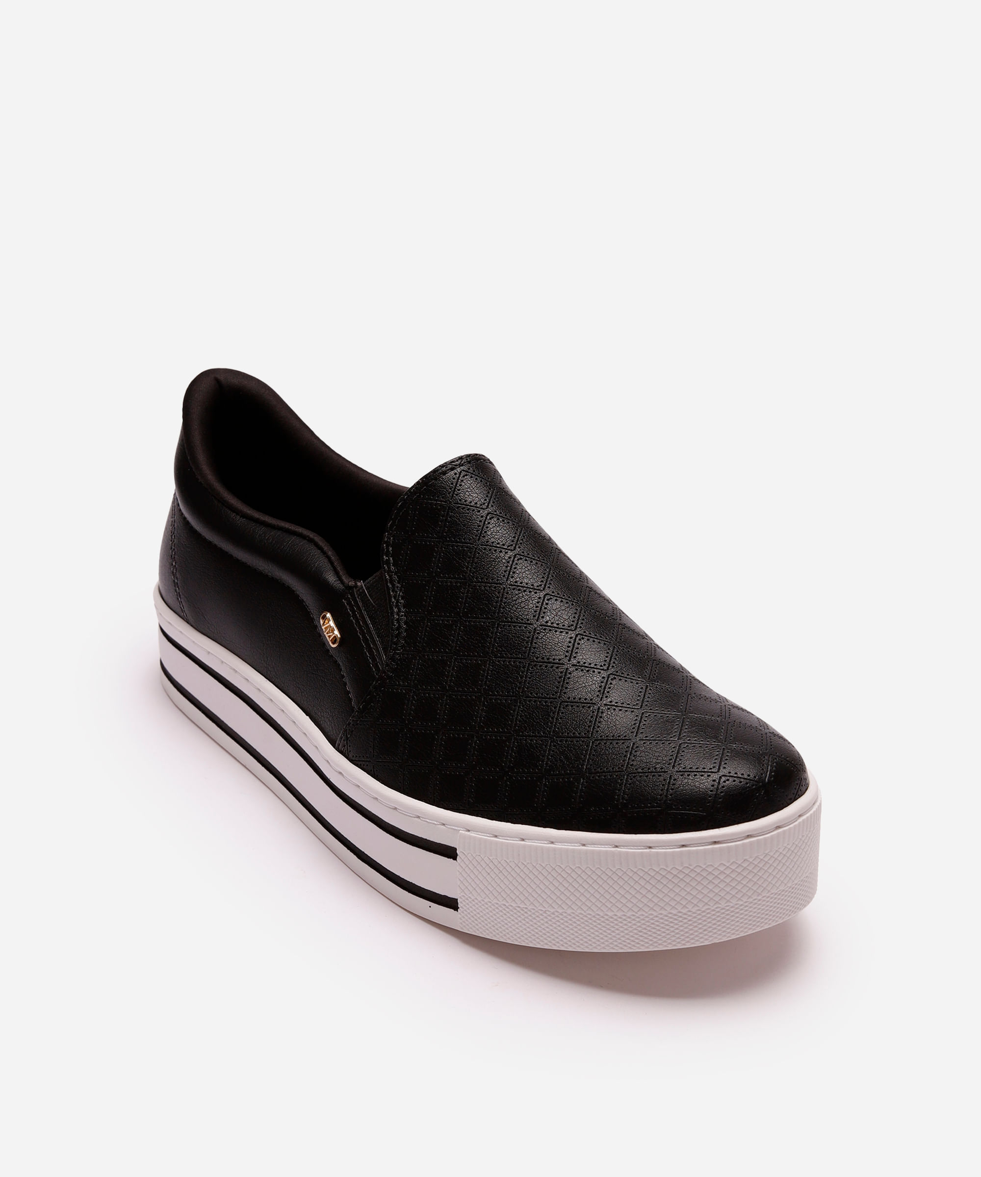 tênis via marte slip on texturizado preto