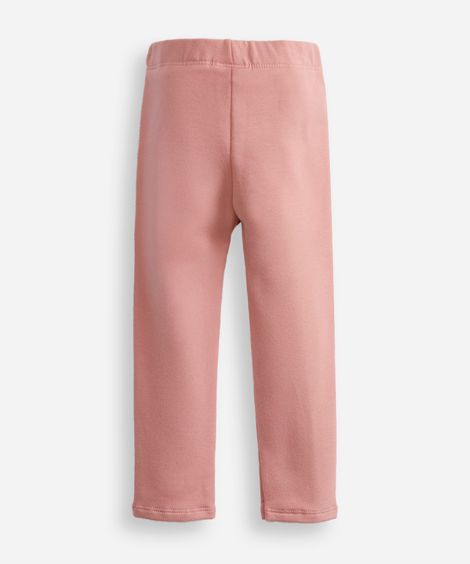 calça legging infantil básica rosa