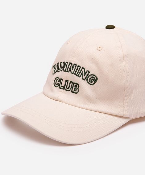 boné de sarja aba curva running club off white