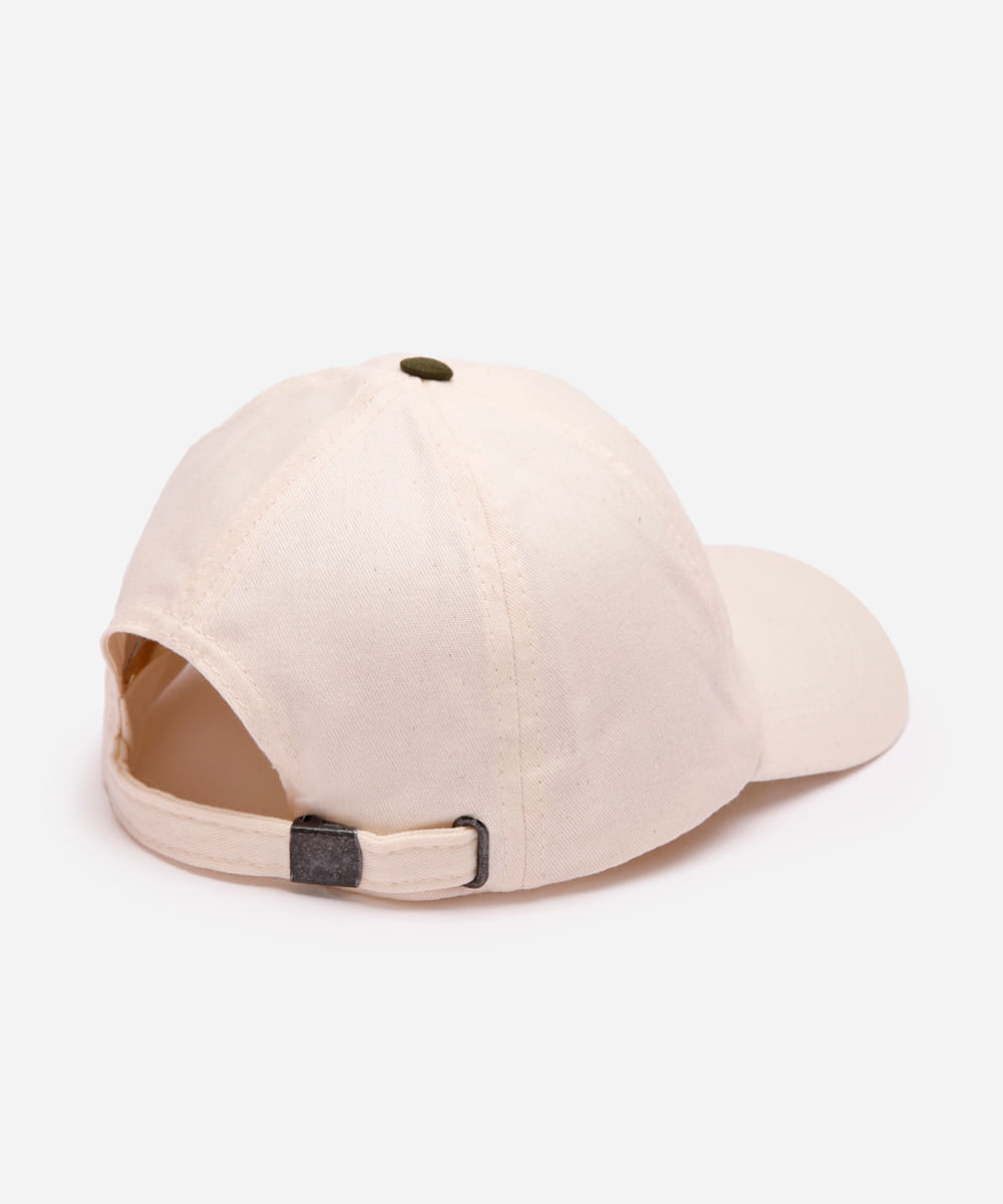 boné de sarja aba curva running club off white
