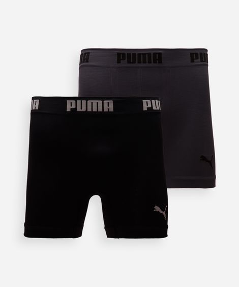 Kit de 2 cuecas boxer de poliamida puma colorida