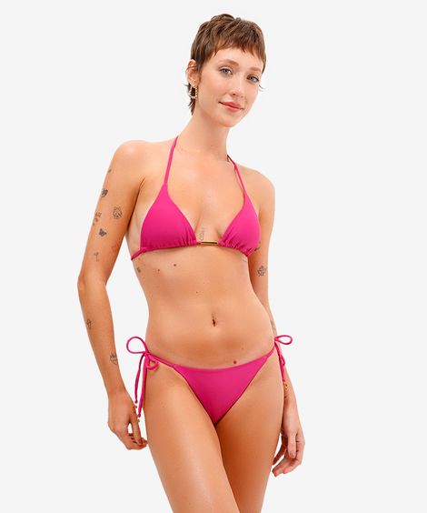 biquíni calcinha tanga com amarração roxo