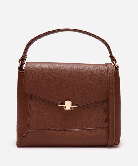 bolsa tote feminina com alça removível marrom
