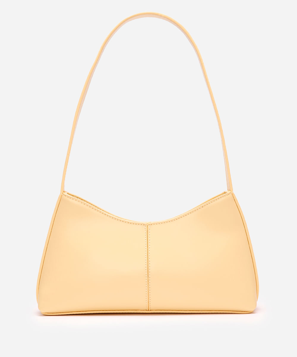 bolsa baguete amarela