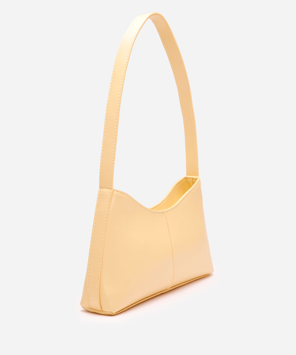 bolsa baguete amarela