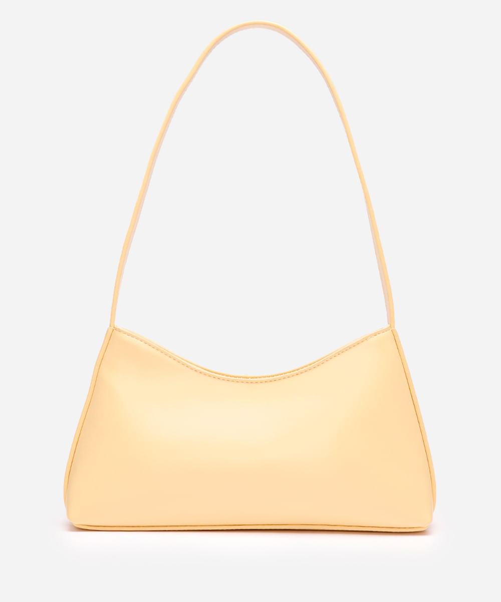 bolsa baguete amarela