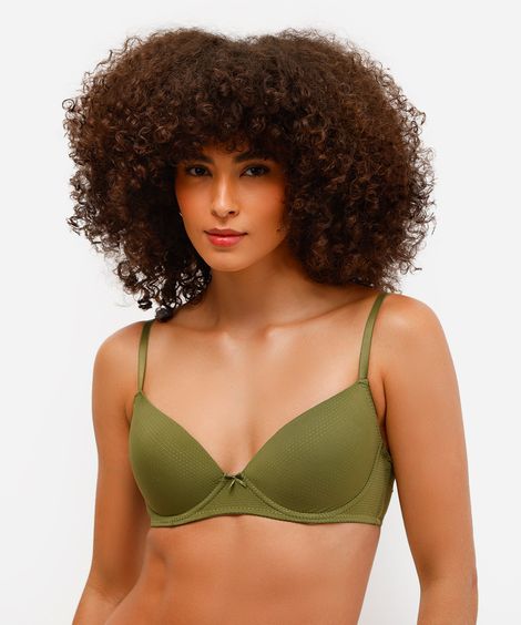 kit 2 sutiãs meia taça texturizado colorido