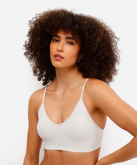 kit de 2 sutiãs triângulo texturizado colorido