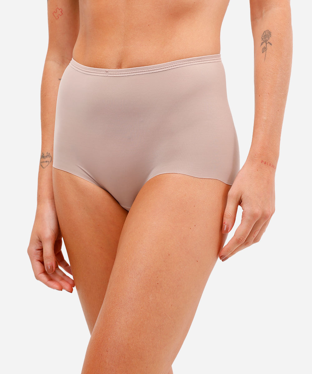 calcinha hot pant demillus bege