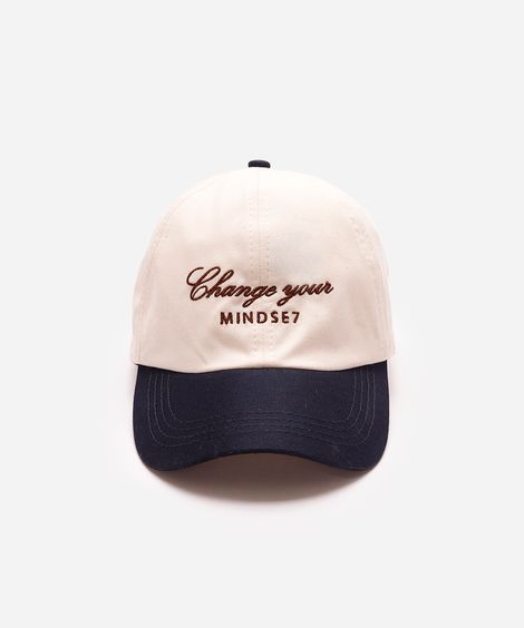 boné de sarja aba curva change your mindset off white