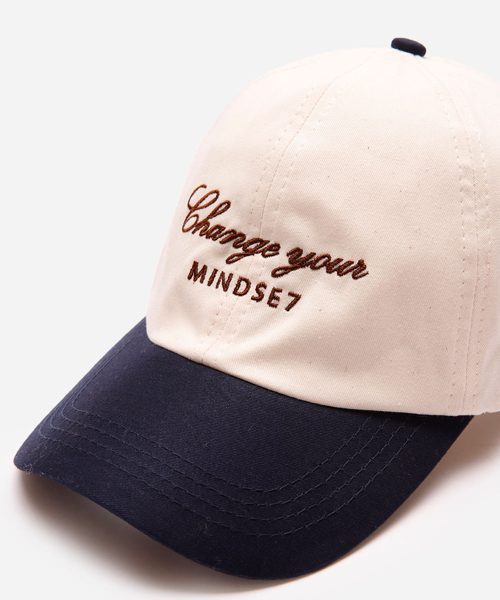 boné de sarja aba curva change your mindset off white