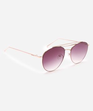 óculos de sol aviador triton unissex dourado