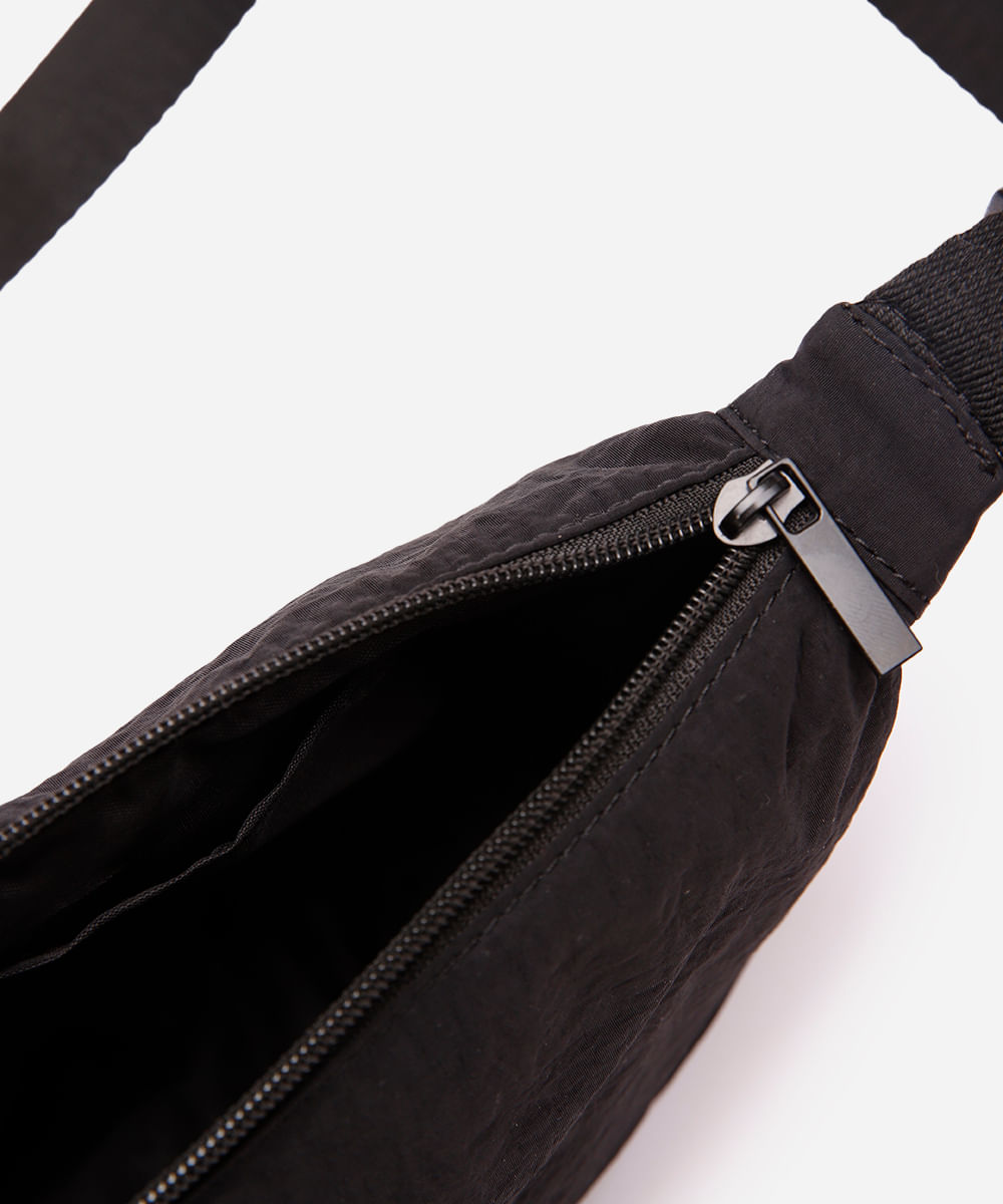 bolsa tiracolo transversal preta