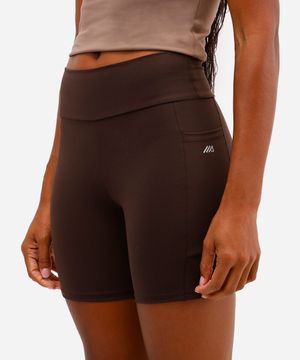 bermuda com bolso esportiva ace marrom