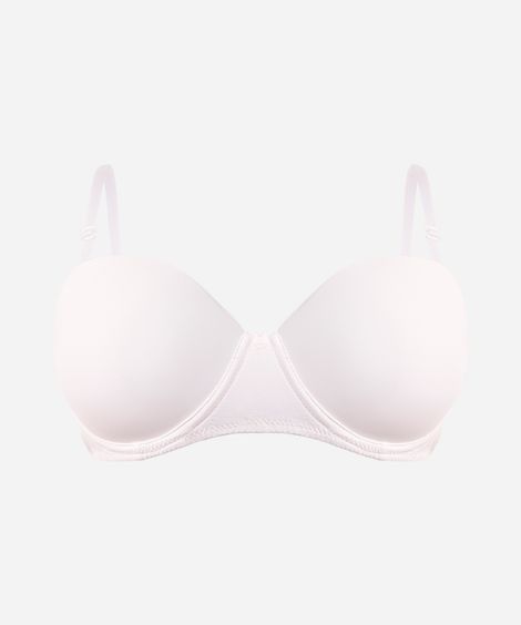 sutiã meia taça com alças removíveis branco
