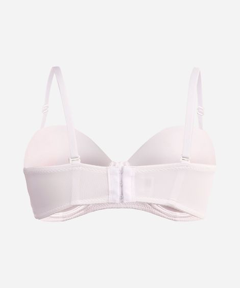 sutiã meia taça com alças removíveis branco