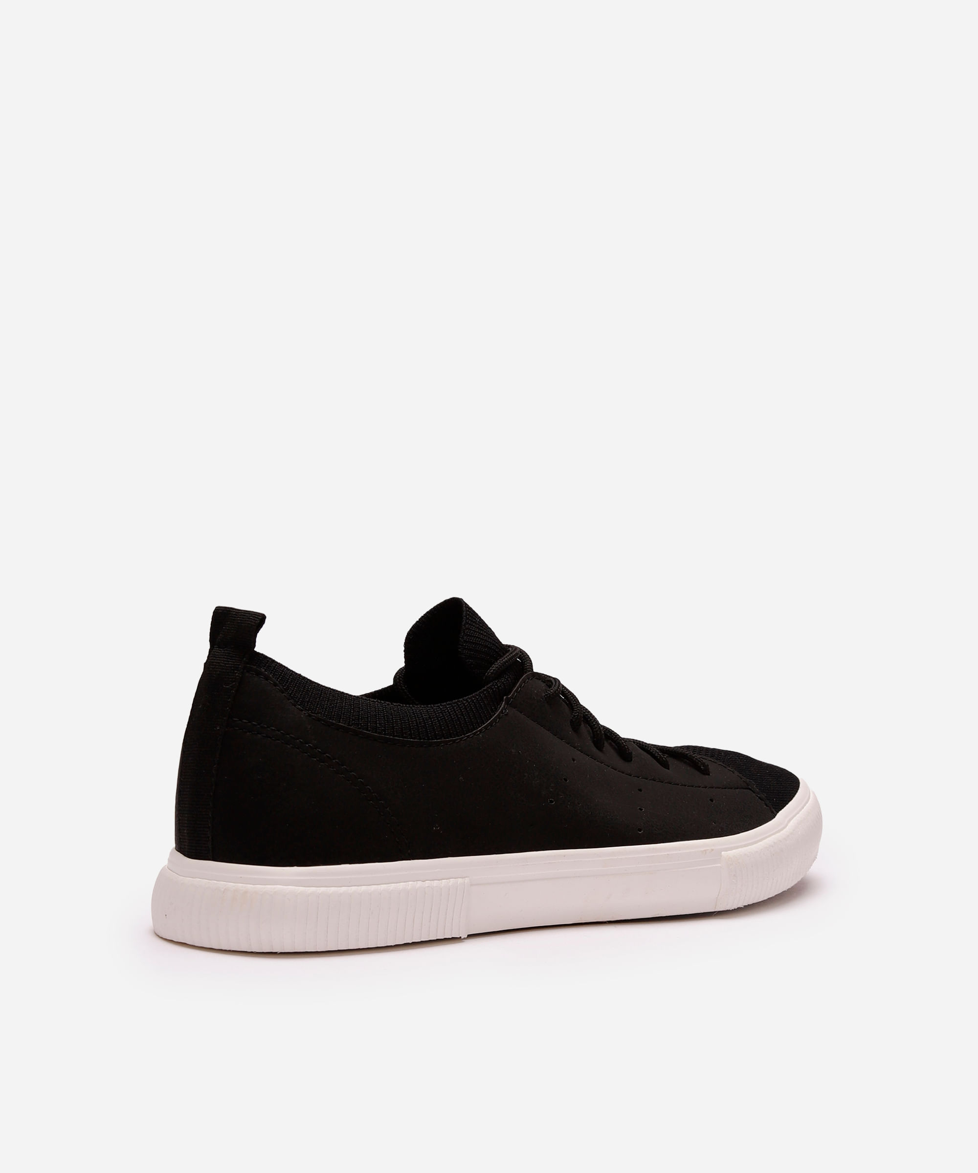 tênis casual com recortes oneself preto