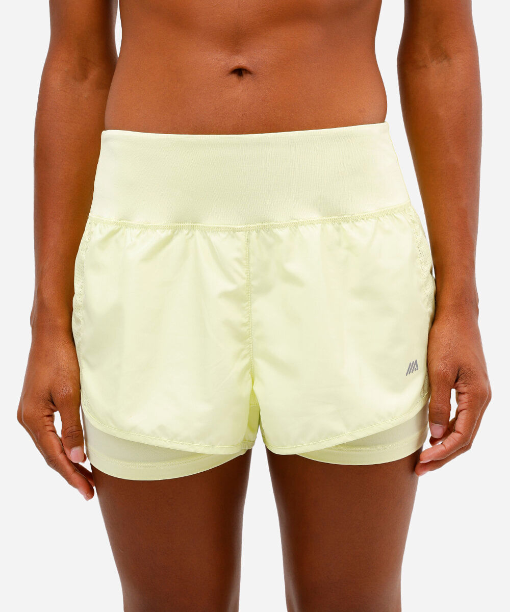 short running com forro e bolso esportivo ace verde