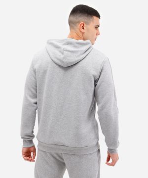 blusa de moletom com capuz e bolso ace cinza