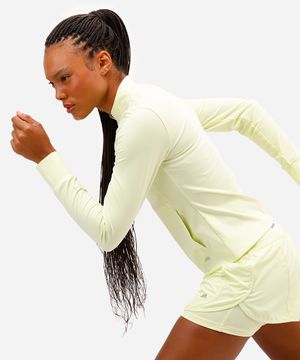 jaqueta feminina gola alta esportiva ace verde