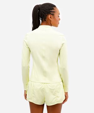 jaqueta feminina gola alta esportiva ace verde