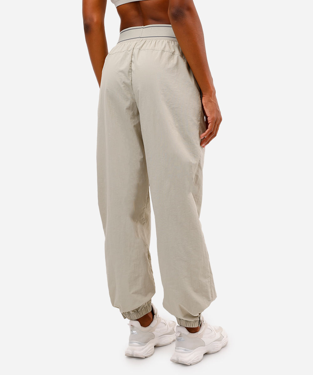 calça jogger feminina esportiva barra ajustável verde