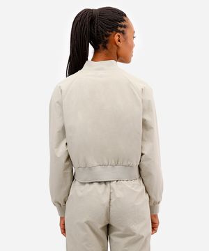 jaqueta bomber feminina cropped esportiva ace verde