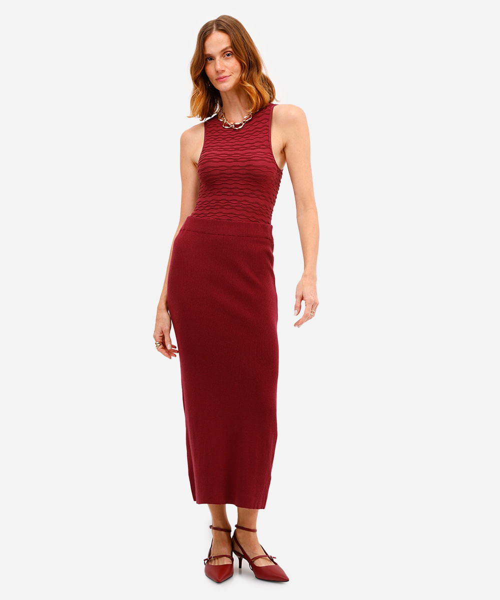cropped feminino de poliamida texturizado vinho
