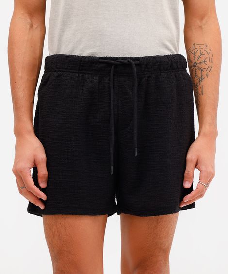 short reto masculino texturizado preto