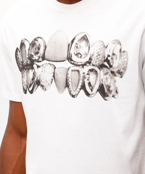 camiseta relaxed masculina de algodão pusha t off white