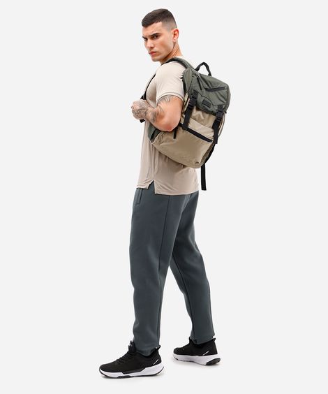 calça slim masculina de moletom verde