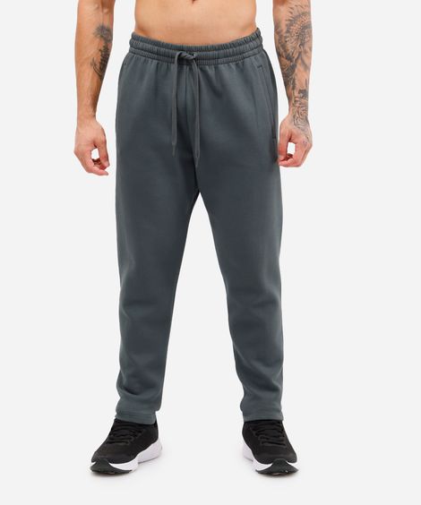 calça slim masculina de moletom verde