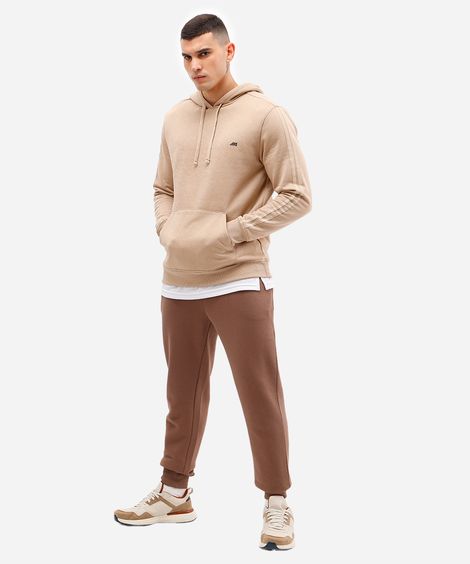 calça jogger masculina de moletom esportiva marrom