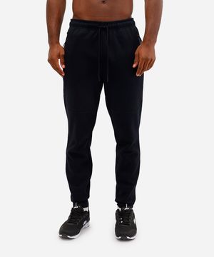 calça slim masculina esportiva ace bolso com zíper preta