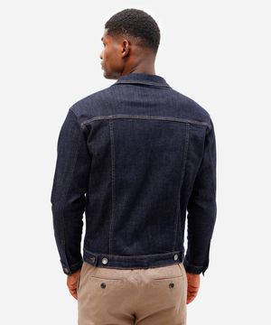 jaqueta masculina jeans  azul