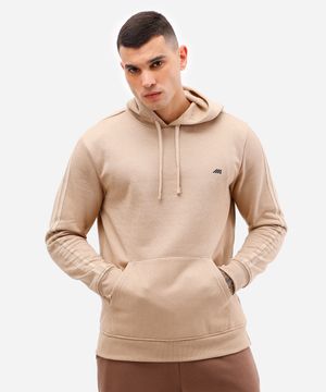 blusa de moletom com capuz ace - bege