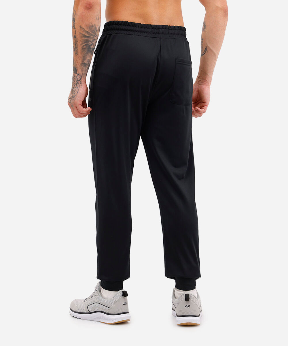 calça jogger esportiva com bolsos preta