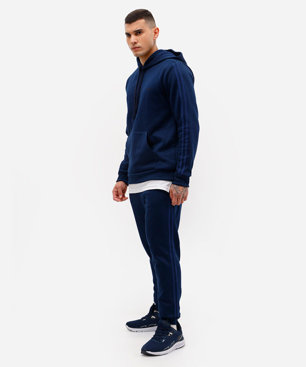 blusa de moletom com capuz ace azul