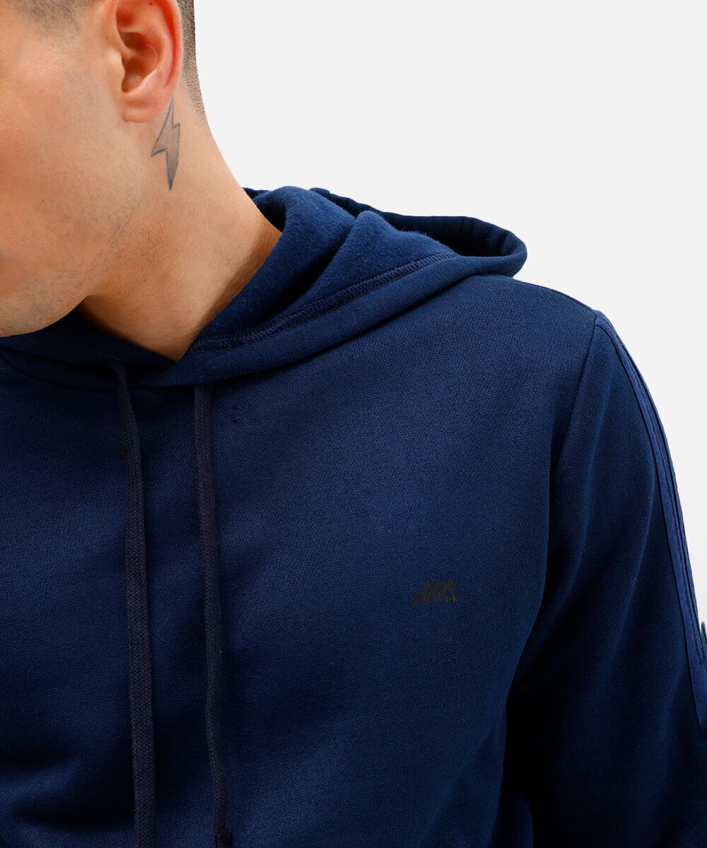 blusa de moletom com capuz ace azul