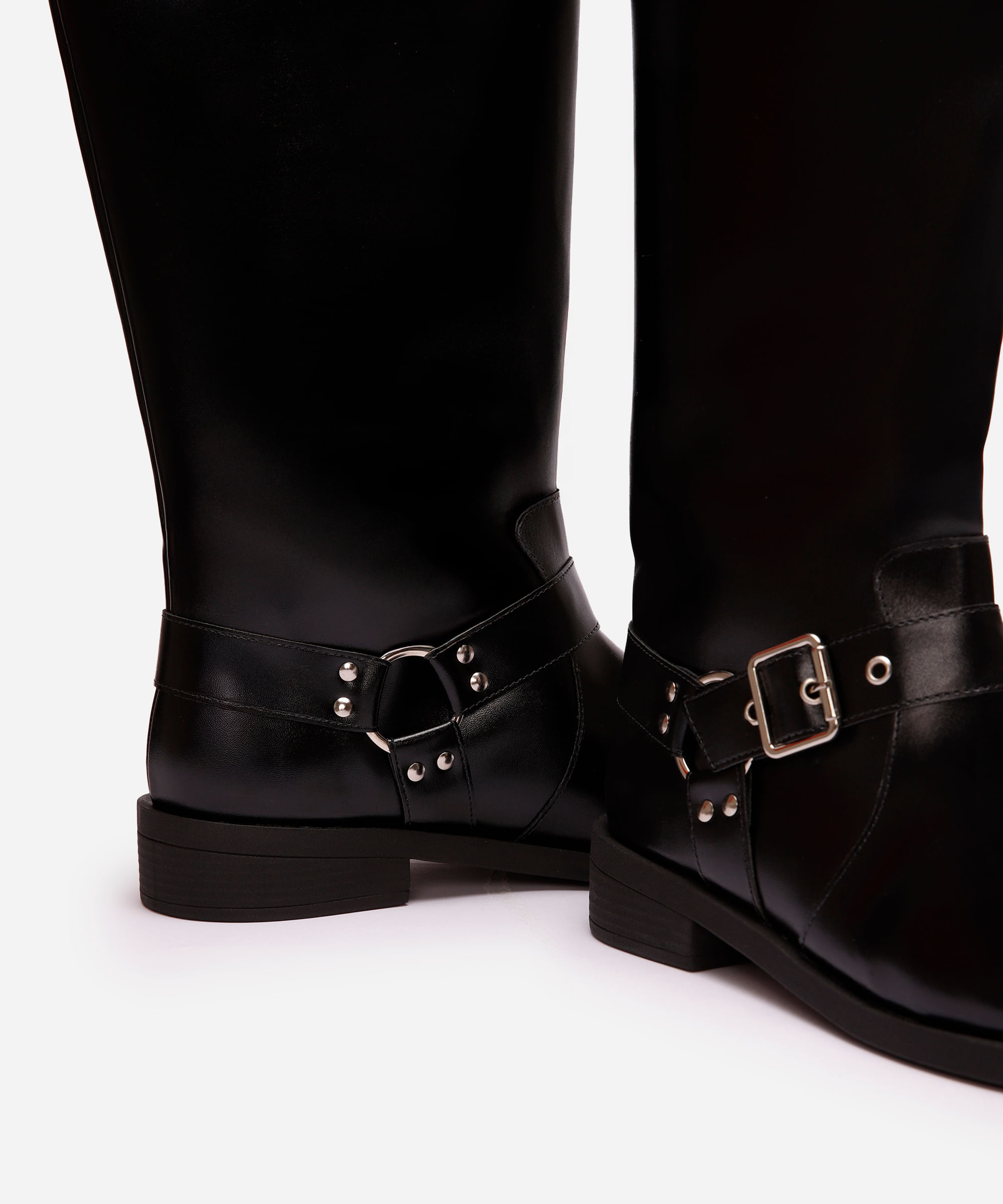 bota montaria com fivela oneself preta