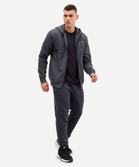 calça jogger masculina de moletom esportiva ace cinza