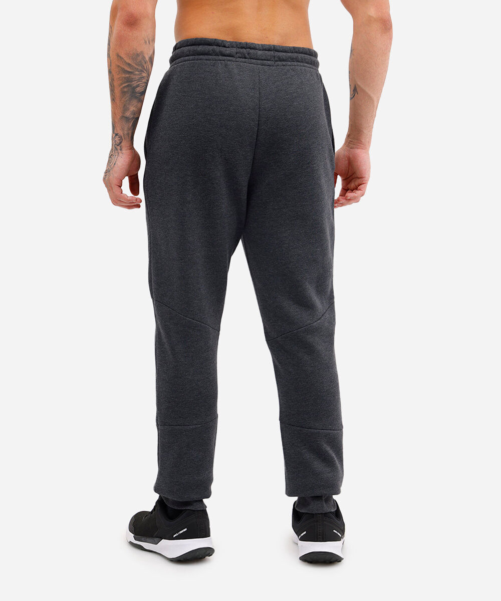 calça jogger masculina de moletom esportiva cinza